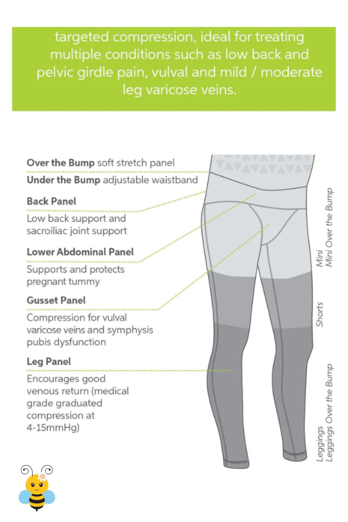 Pregnancy Support Leggings - Medium